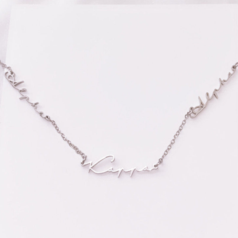 Signature Alpha Kappa Alpha Stainless Steel Necklace