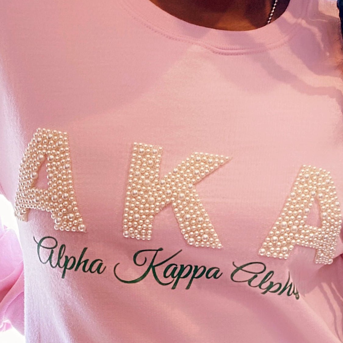Sweatshirt with pearls