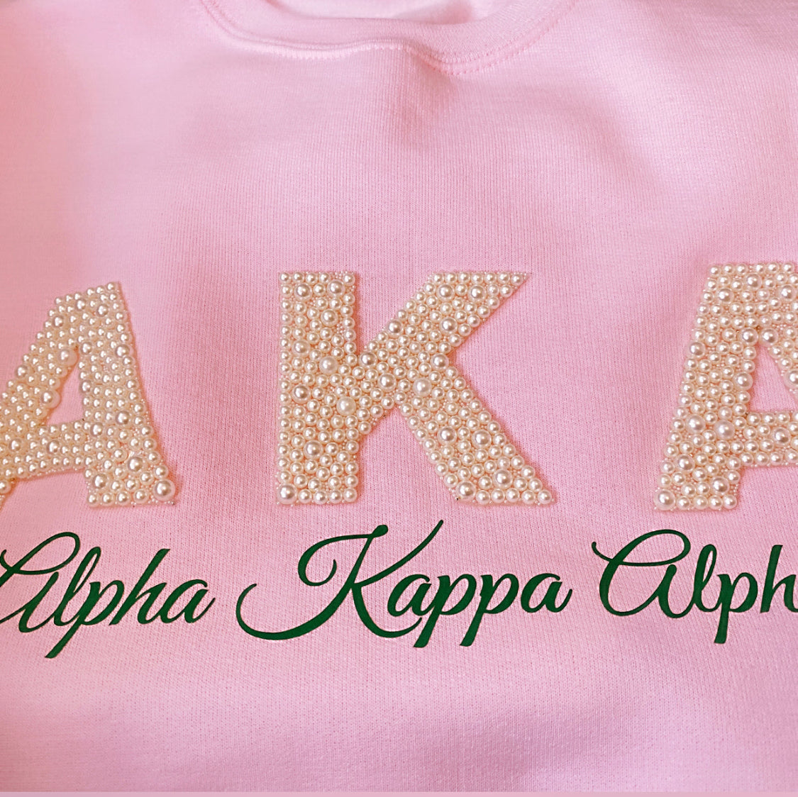 AKA Pearl Embellished Sweatshirt – A Touch of Elegance for Sorority Pride