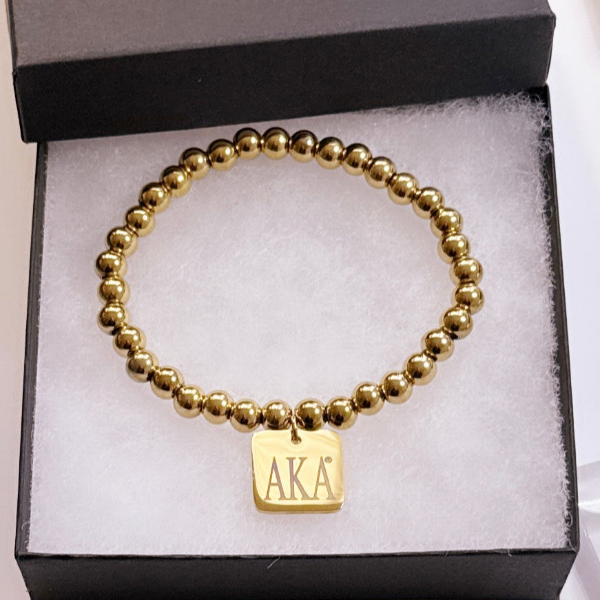 AKA Charmed Beaded Bracelet