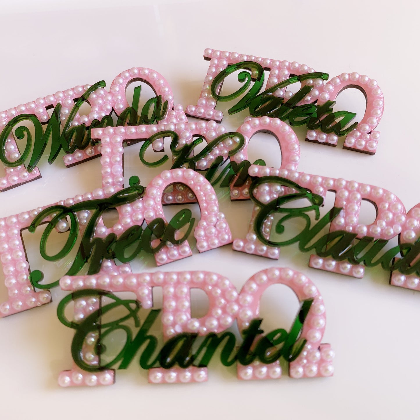 Name Acrylic Chapter Brooch