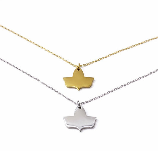 Dainty Ivy Stainless Steel Necklace – Gold or Silver | Adjustable 16–18”