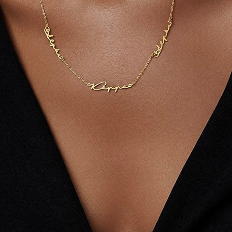 Signature Alpha Kappa Alpha Stainless Steel Necklace