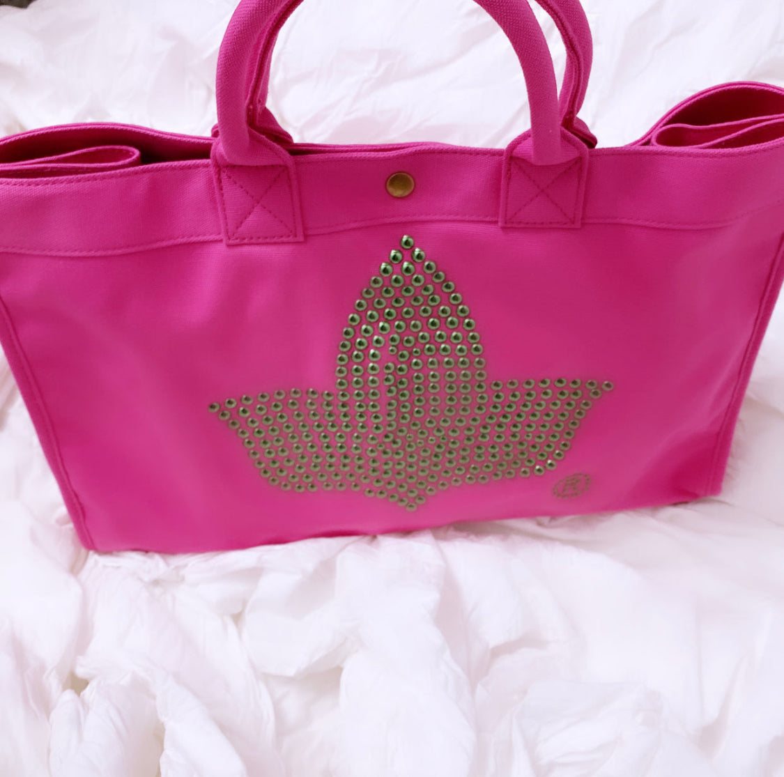 Pink Ivy Tote Bag