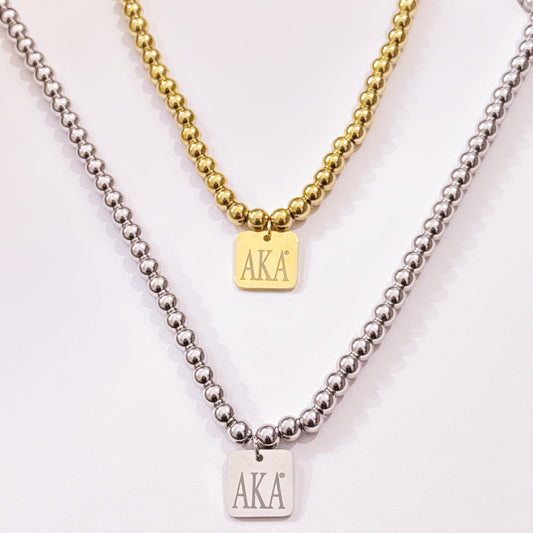 Silver and gold Ball necklaces