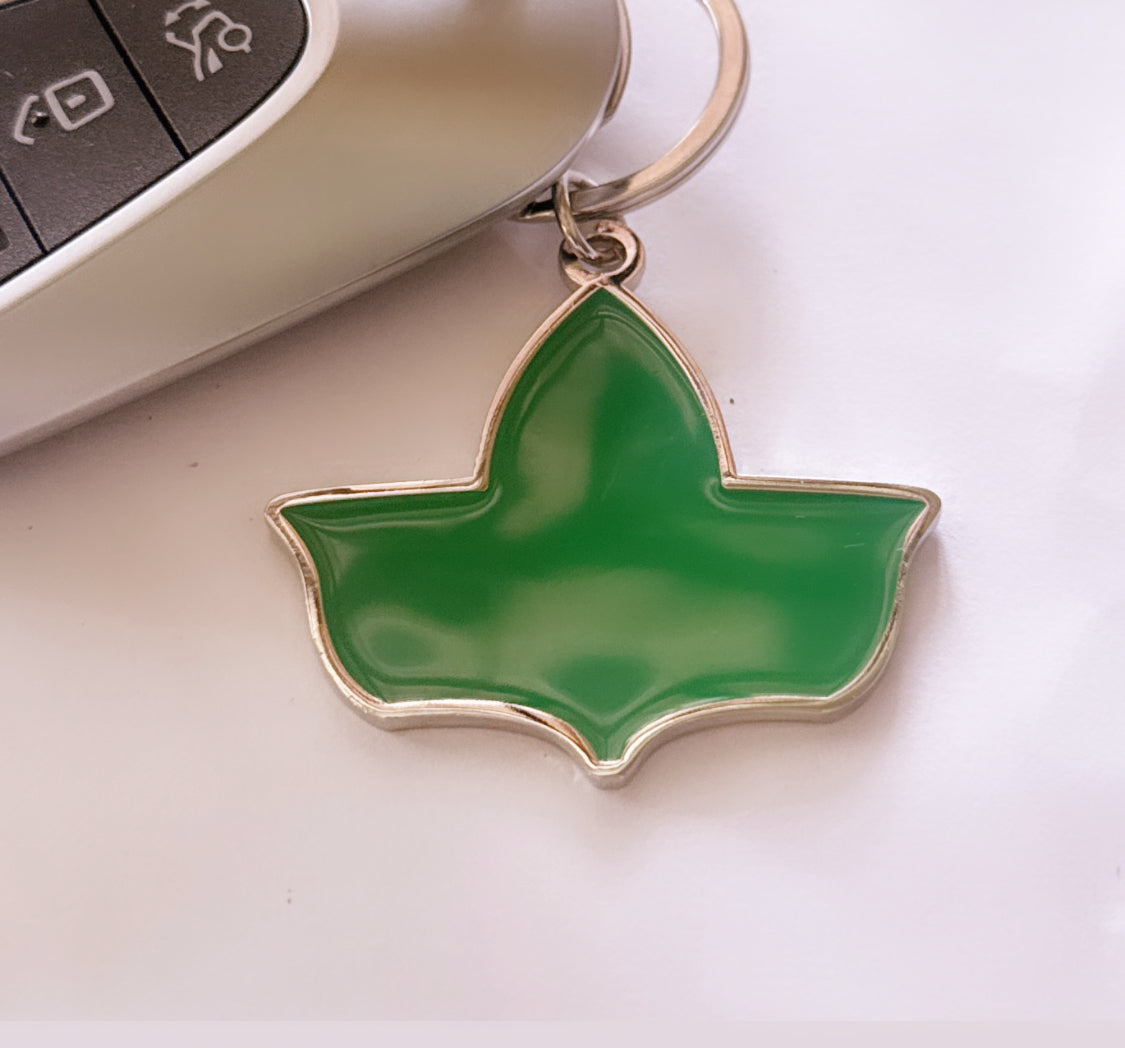 AKA Ivy Leaf Double-Sided Enamel Keychain