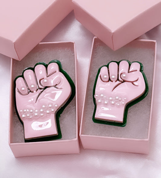 Power Fist Lapel Pin