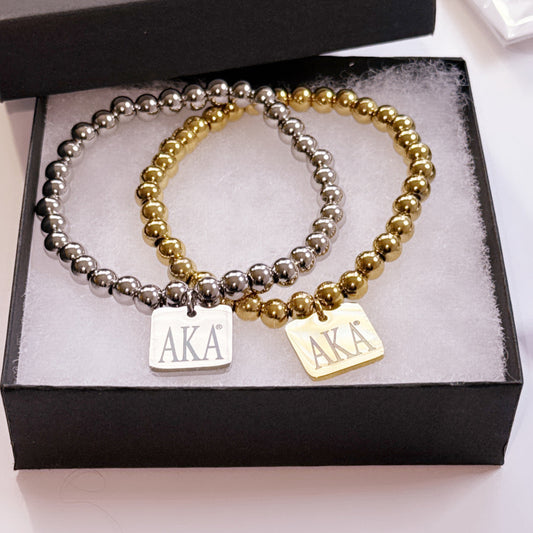 AKA Charmed Beaded Bracelet