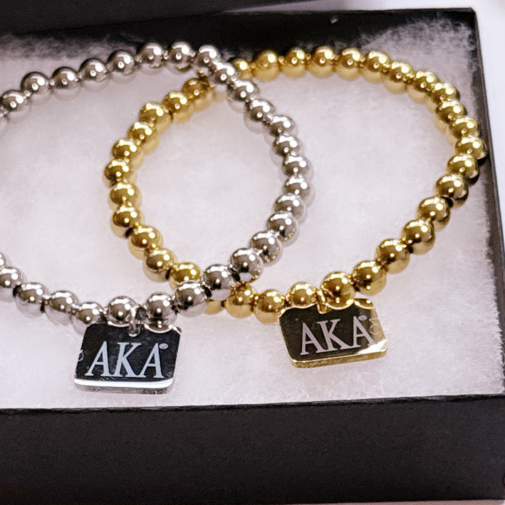 AKA Charmed Beaded Bracelet