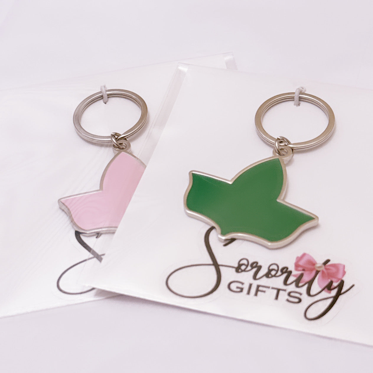 AKA Ivy Leaf Double-Sided Enamel Keychain