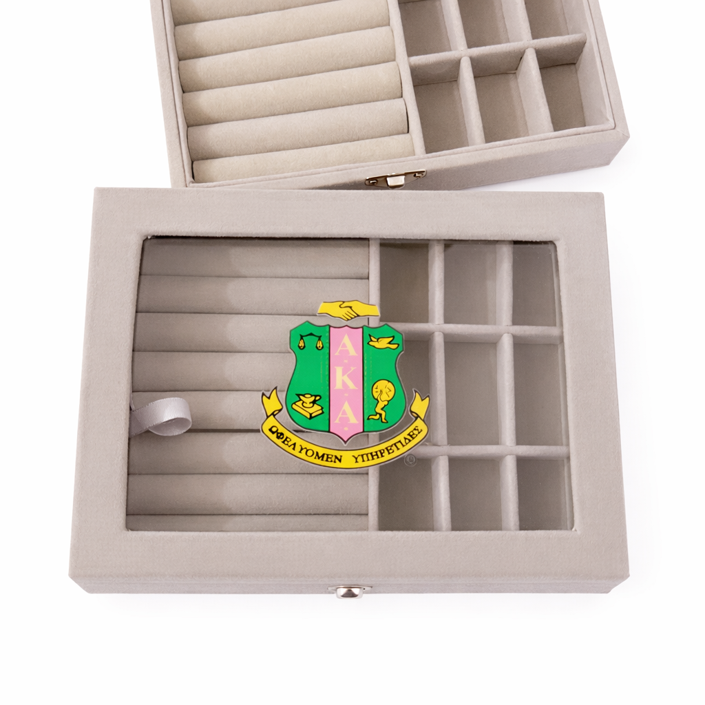 Velvet Jewelry Box – Personalized Elegance for Sorority Women