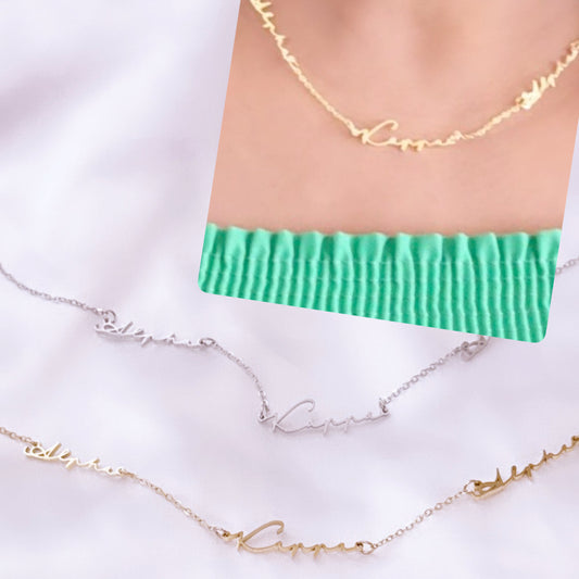 Signature Alpha Kappa Alpha Necklace available in silver and gold