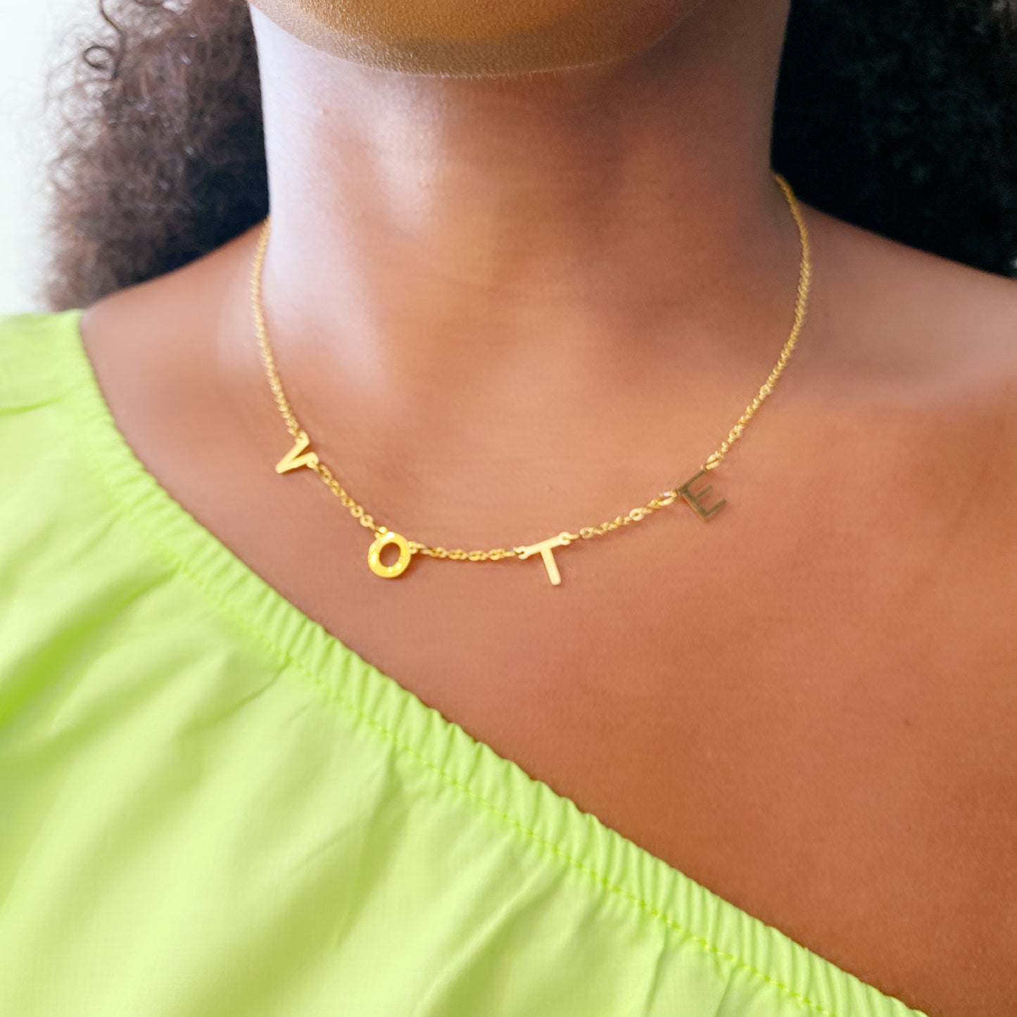 VOTE Stainless Steel Necklace