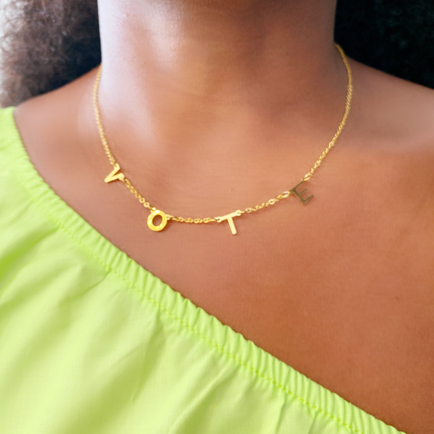 VOTE Stainless Steel Necklace