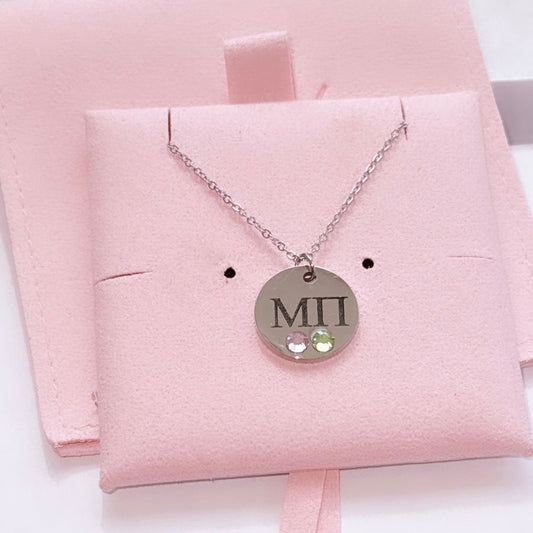 Stainless Steel Charm with Stone