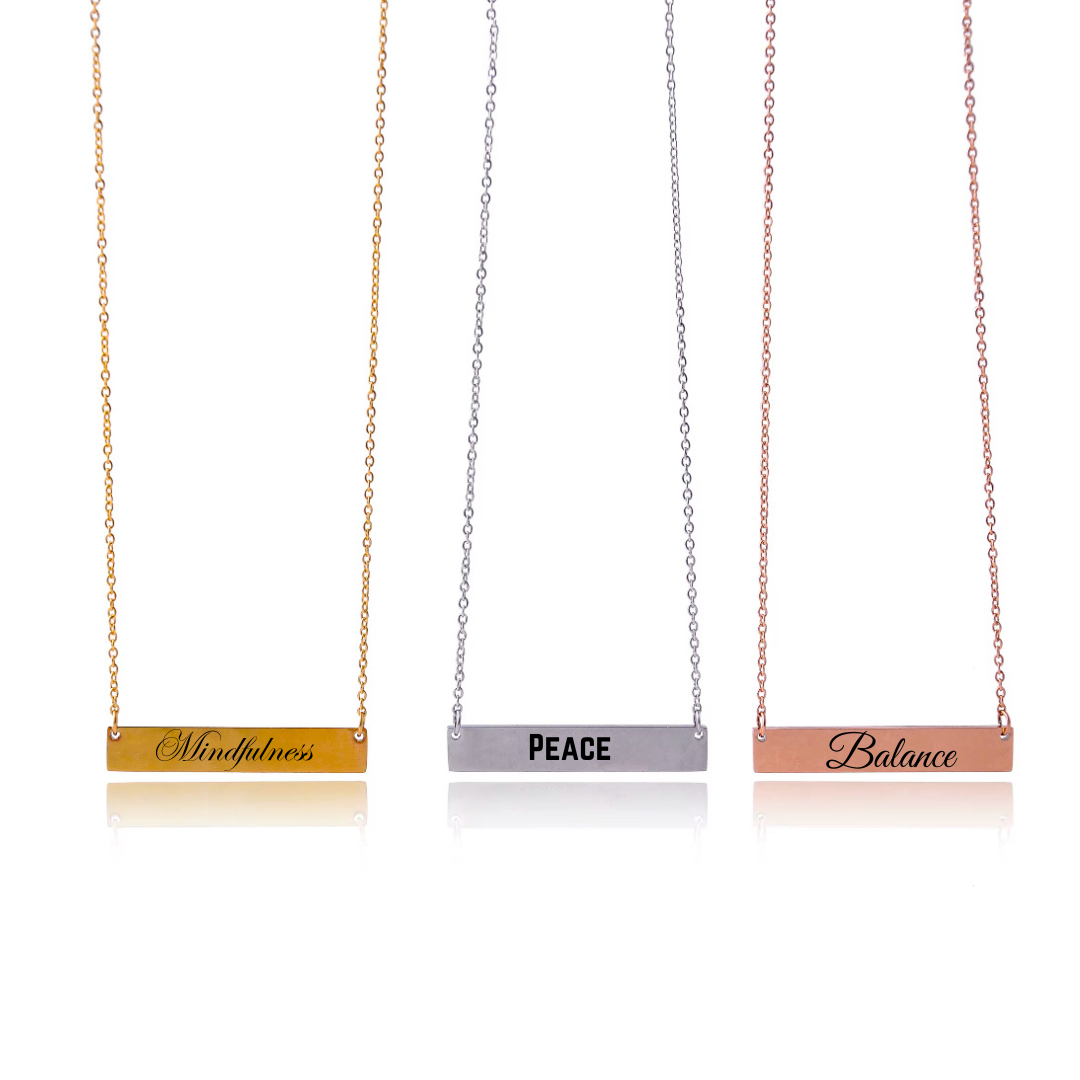 Personalized Stainless Steel Word-of-the-Year Jewelry