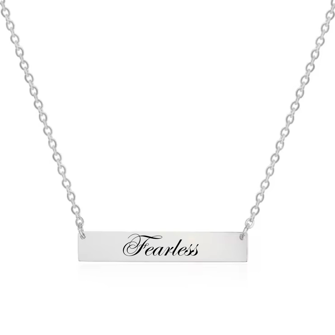 Personalized Stainless Steel Word-of-the-Year Jewelry